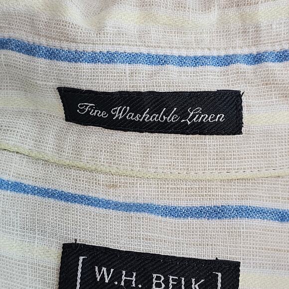 W.H. Belk Linen Shirt Womens Extra Large Button Up Classiccore Minimalist Ladies - Picture 3 of 5